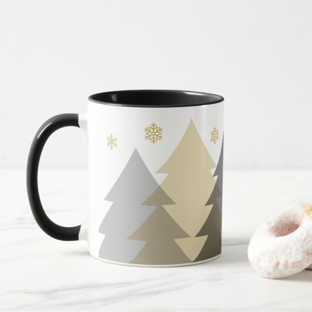 Caneca de Café Natal Florestas (Com Donut)