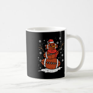 Caneca De Café Natal Futebol Americano Boneco de Neve Xmas Esport