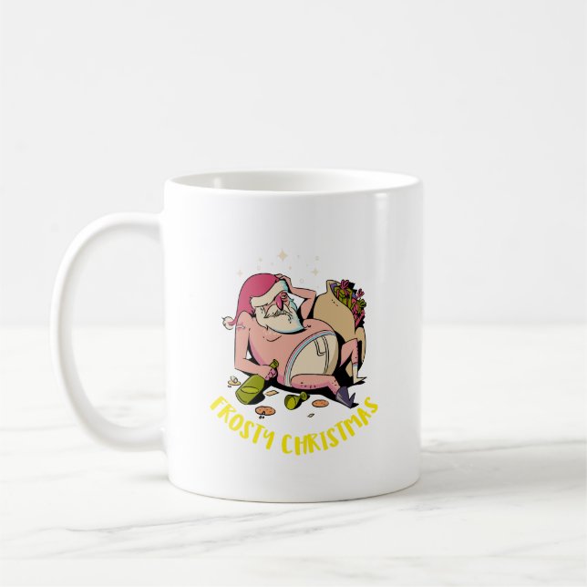 Caneca De Café Natal Gelado (Esquerda)