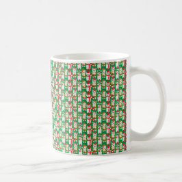 CANECA DE CAFÉ NATAL HOLIDAY RED & GREEN ALPACAS