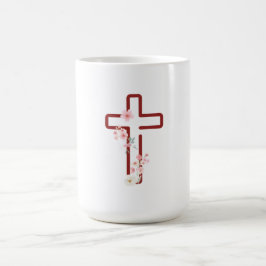 Caneca De Café Natal Holly Cross