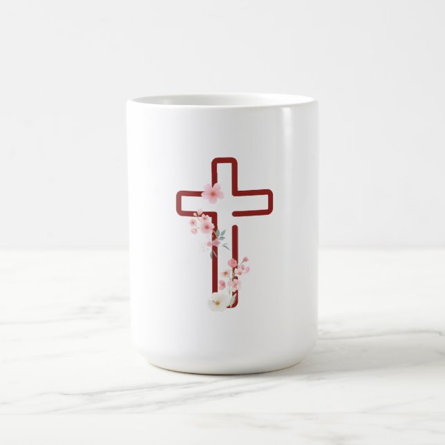 Caneca De Café Natal Holly Cross (Centro)