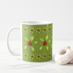 Caneca De Café Natal Holly Mug