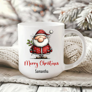 Caneca de Café Natal Humor Santa Caprichoso Divert