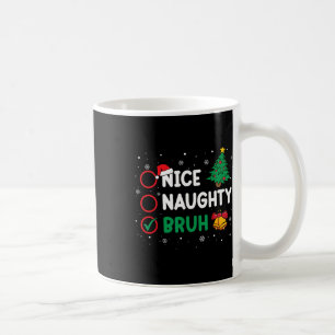 Caneca De Café Natal Legal Travesso Irmão Engraçado Lista De Nata