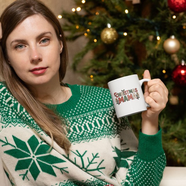 Caneca De Café Natal Mamãe (Criador carregado)