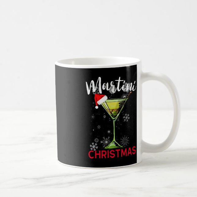 Caneca De Café Natal Martini Coquetel Feliz Hora Divertida Gi (Direita)