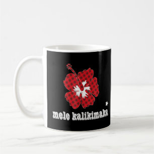 Caneca De Café Natal Mele Kalikimaka Hawaii Hibiscus