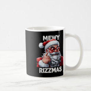 Caneca De Café Natal Mewy Rizzmas Piada Divertida do Papai Noel M