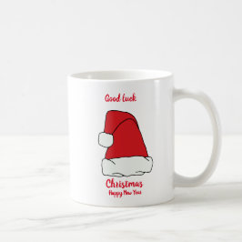 Caneca De Café Natal minimalista e café feliz de ano novo Mu