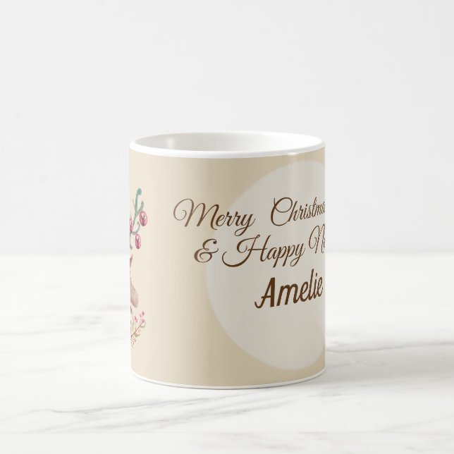 Caneca De Café Natal, Mug de Ano Novo (Centro)