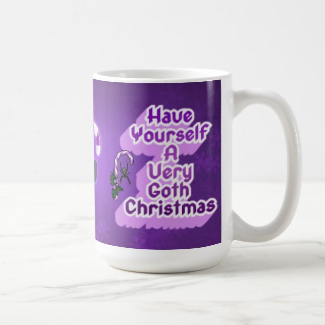 Caneca De Café Natal Muito Gótico (Direita)