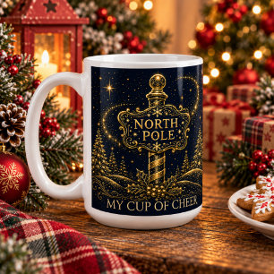 Caneca De Café Natal nas Estrelas   Polo Norte