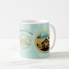 Caneca De Café Natal Natividade Bebê Jesus na cena de Manger