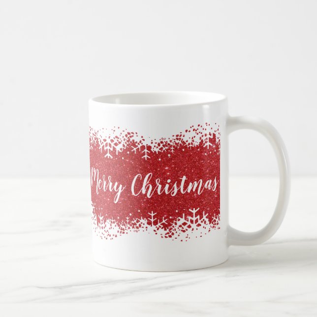 Caneca De Café Natal neve alegre (Direita)