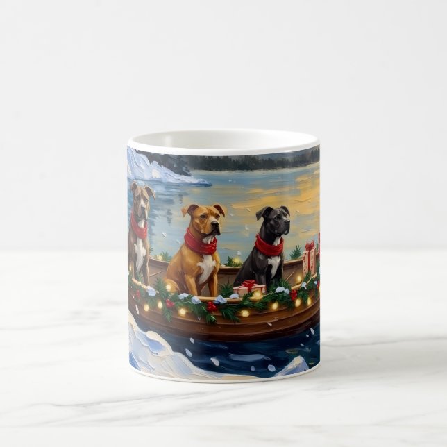 Caneca De Café Natal no Barco de Pitbull (Centro)