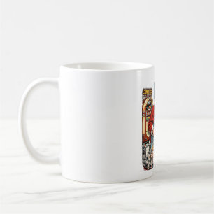 Caneca De Café Natal no Diner do Papai Noel Retro