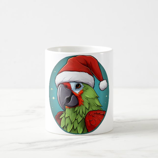 Caneca De Café Natal Papagaio (Centro)