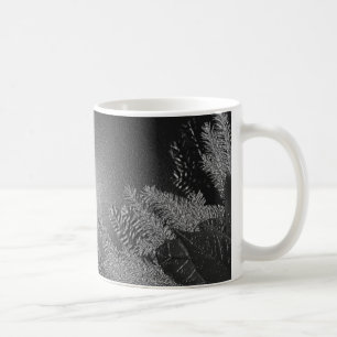 Caneca De Café Natal Poinsettia Black E Cinzas