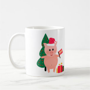 Caneca De Café Natal, porco