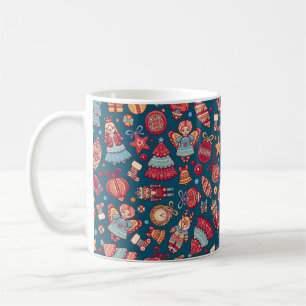 Caneca De Café Natal Retro