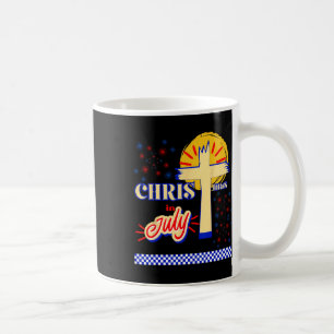 Caneca De Café Natal Retrô em Julho Cristão Jesus Deus Verão