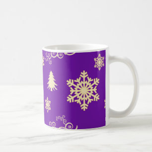Caneca De Café Natal roxo