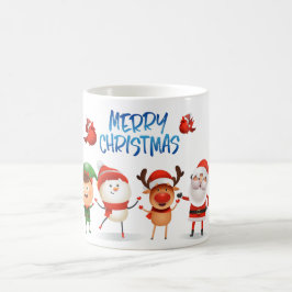 Caneca De Café Natal Rudolf A Reindeer e Amigos