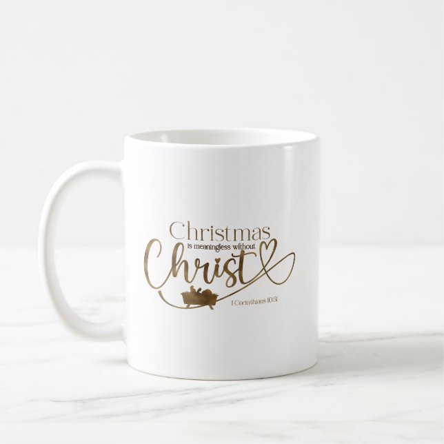 Caneca De Café NATAL SEM SIGNIFICADO SEM CRISTO 11 oz (Esquerda)