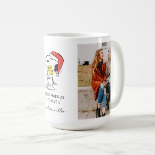 Caneca De Café Natal Snoopy & Woodstock   Melhores Amigos