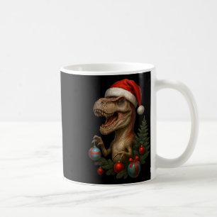 Caneca De Café Natal T-rex Natalicia Dinossauro Engraçado Feriado
