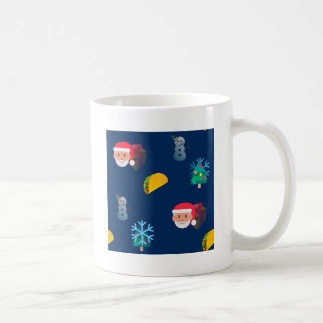 Caneca De Café natal taco emoji (Direita)