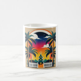 Caneca De Café Natal tropical