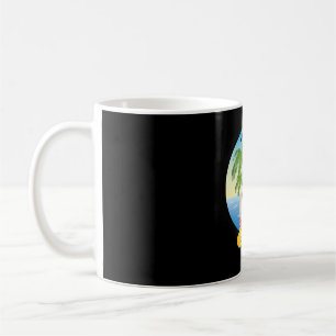 Caneca De Café Natal Tropical Beach Encantado Papai Noel