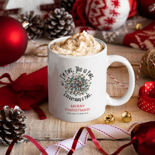 Caneca De Café Natal 'Tudo Bem' Divertido 