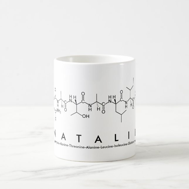 Caneca De Café Natalie peptide name mug (Centro)