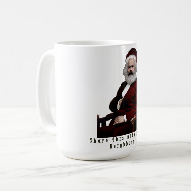Caneca De Café NatalKarl MarXmas (Frente Esquerda)