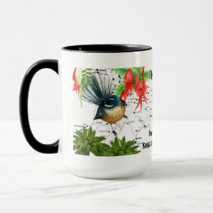 Caneca de café nativa do pássaro de Nova Zelând
