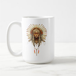 Caneca De Café Native American Indian Reservation feather tribe