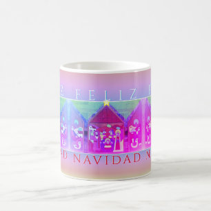 Caneca De Café Natividade "Feliz Navidad"
