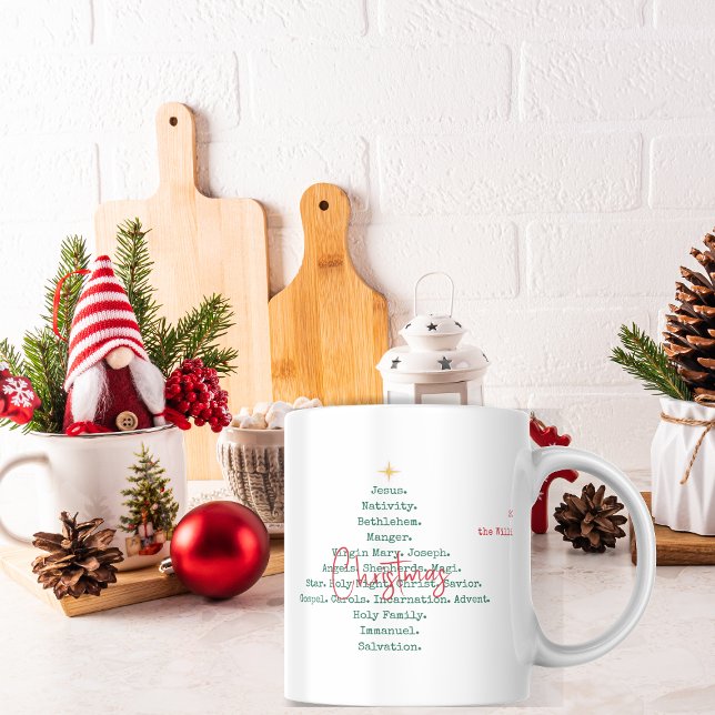 Caneca De Café Natividade Natal Christian Faith Jesus Religião (Nativity Christmas Christian Faith Jesus Religious Coffee Mug)