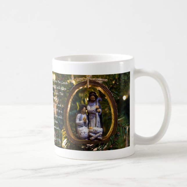Caneca De Café Natividade Ornamento Isiah Sete Catorze Coffee Mug (Direita)