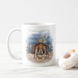 Caneca De Café Natividade Tradicional de Natal para a Casa Farmad