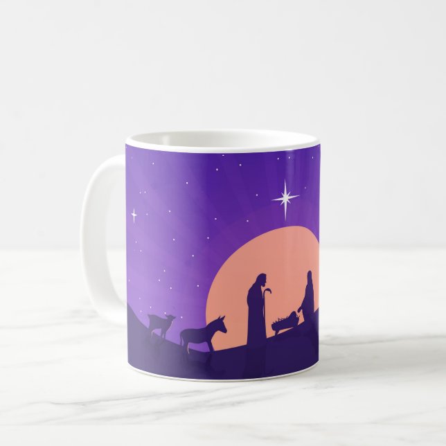 Caneca De Café  Nativity Scene Mug  (Frente Esquerda)