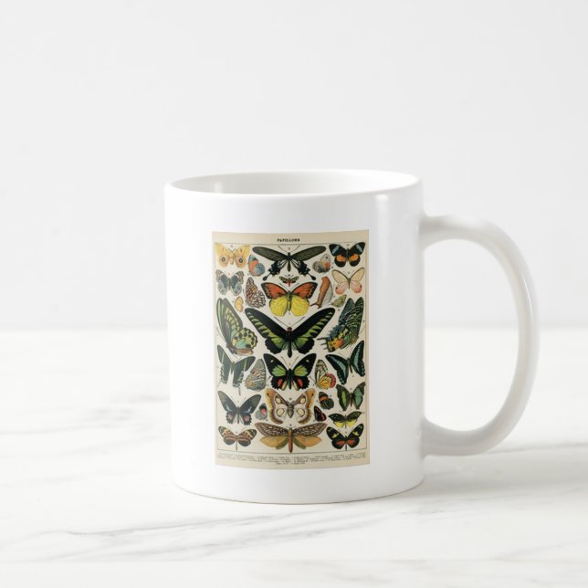 Caneca De Café Natural History Butterfly (Direita)