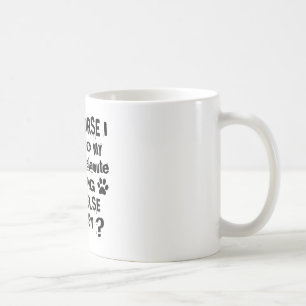 Caneca De Café Naturalmente eu falo a meu design do cão do