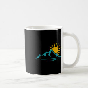Caneca De Café Nature Nascer do Sol Montanhas Caminhada Acampamen