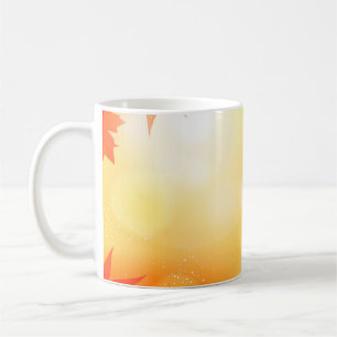 Caneca De Café Natureza da queda de fundo do outono