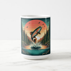 Caneca De Café Natureza da truta-espumante