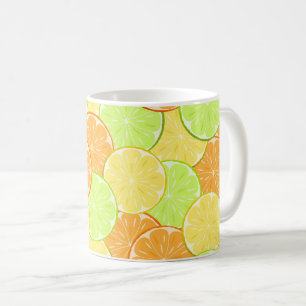 Caneca De Café natureza do citrino da fruta do limão dos limões